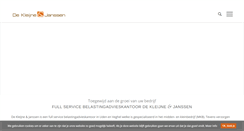 Desktop Screenshot of dekleijne-janssen.nl