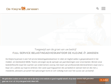 Tablet Screenshot of dekleijne-janssen.nl
